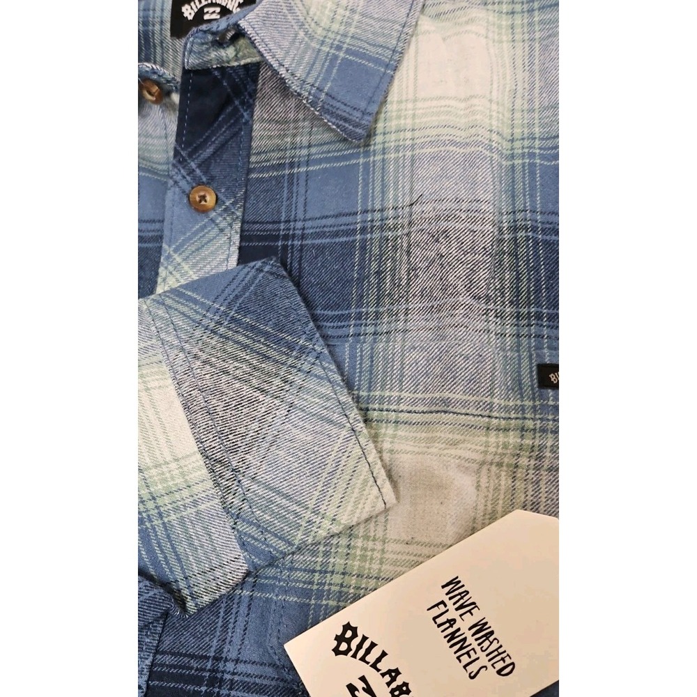 BILLABONG Flannel Shirt Men's Large NWT Coastline  Skate Surf Coastal Core